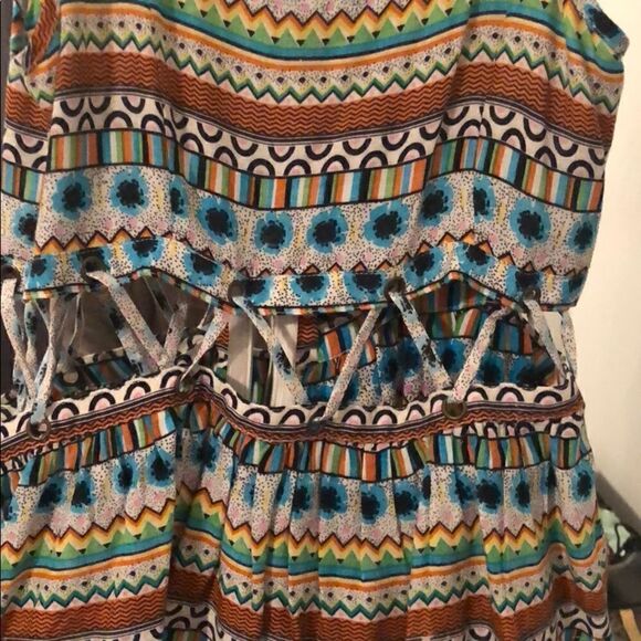 NEW Print Millau Cut Out Colorful LF Tank XS NEW - Picture 2 of 3